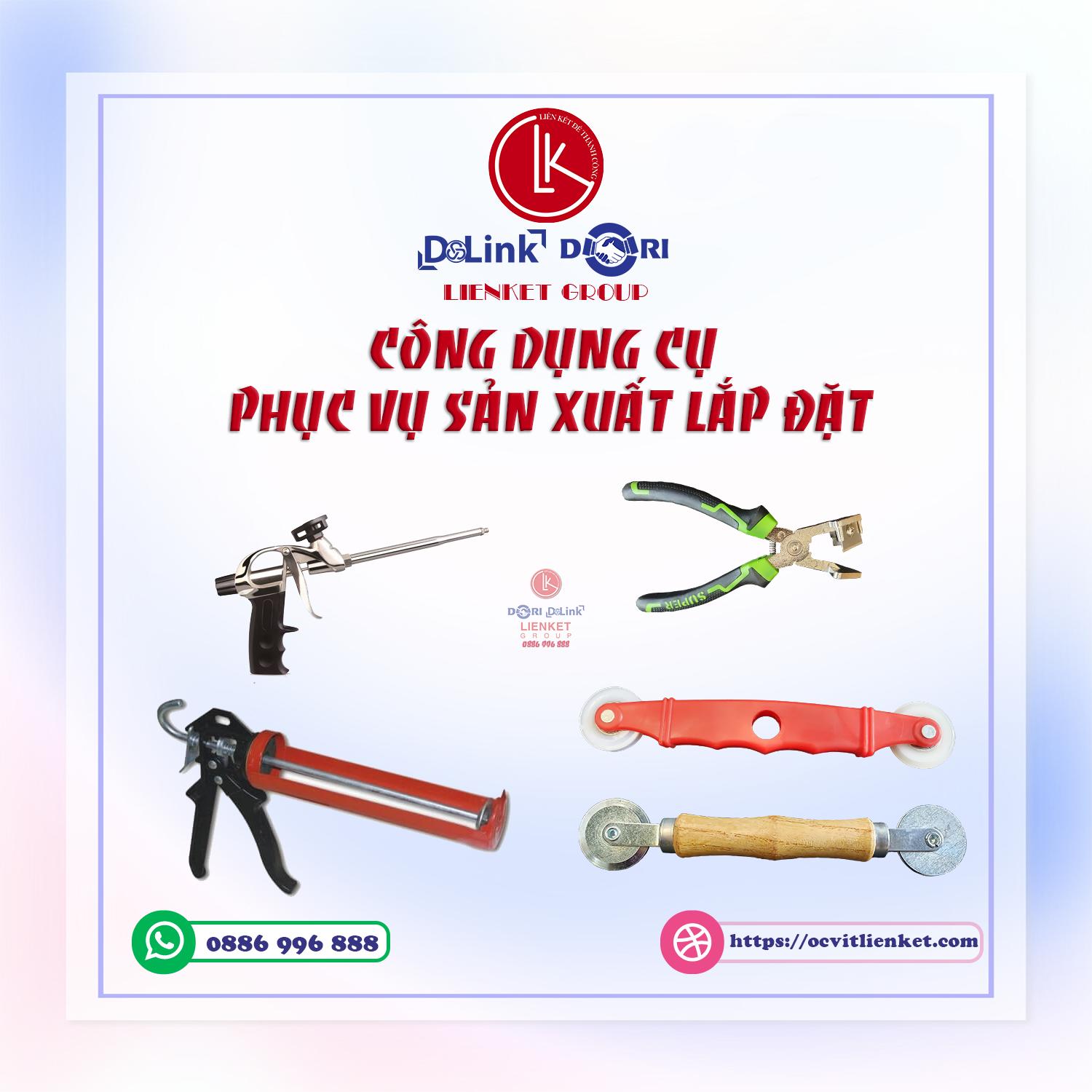 CÔNG DỤNG CỤ PHỤC VỤ SẢN XUẤT, LẮP ĐẶT CỬA