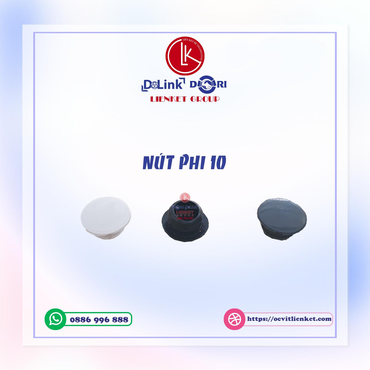 NẮP ĐẬY Ф10 TRẮNG, ĐEN, XÁM